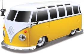 RC VOLKSWAGENBUS SAMBA 1962 GEEL/WIT 1:24 (MAISTO TECH)